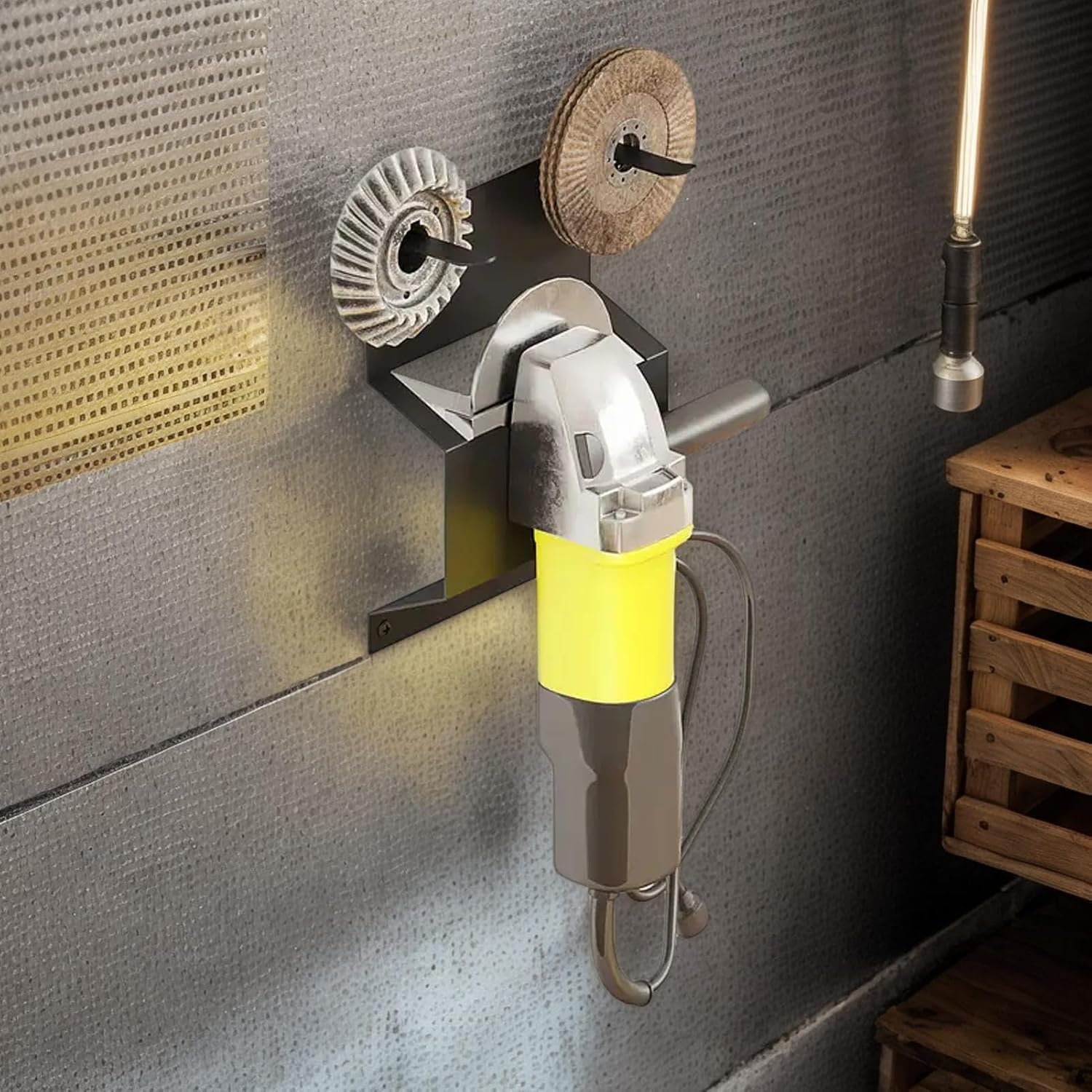  Angle Grinder Wall Mount Holder, Polisher Rack Hanger, Heavy Duty Multifunctional Storage, Sturdy Steel Construction, Space-Saving Design For Garage, Workshop, And Home Use