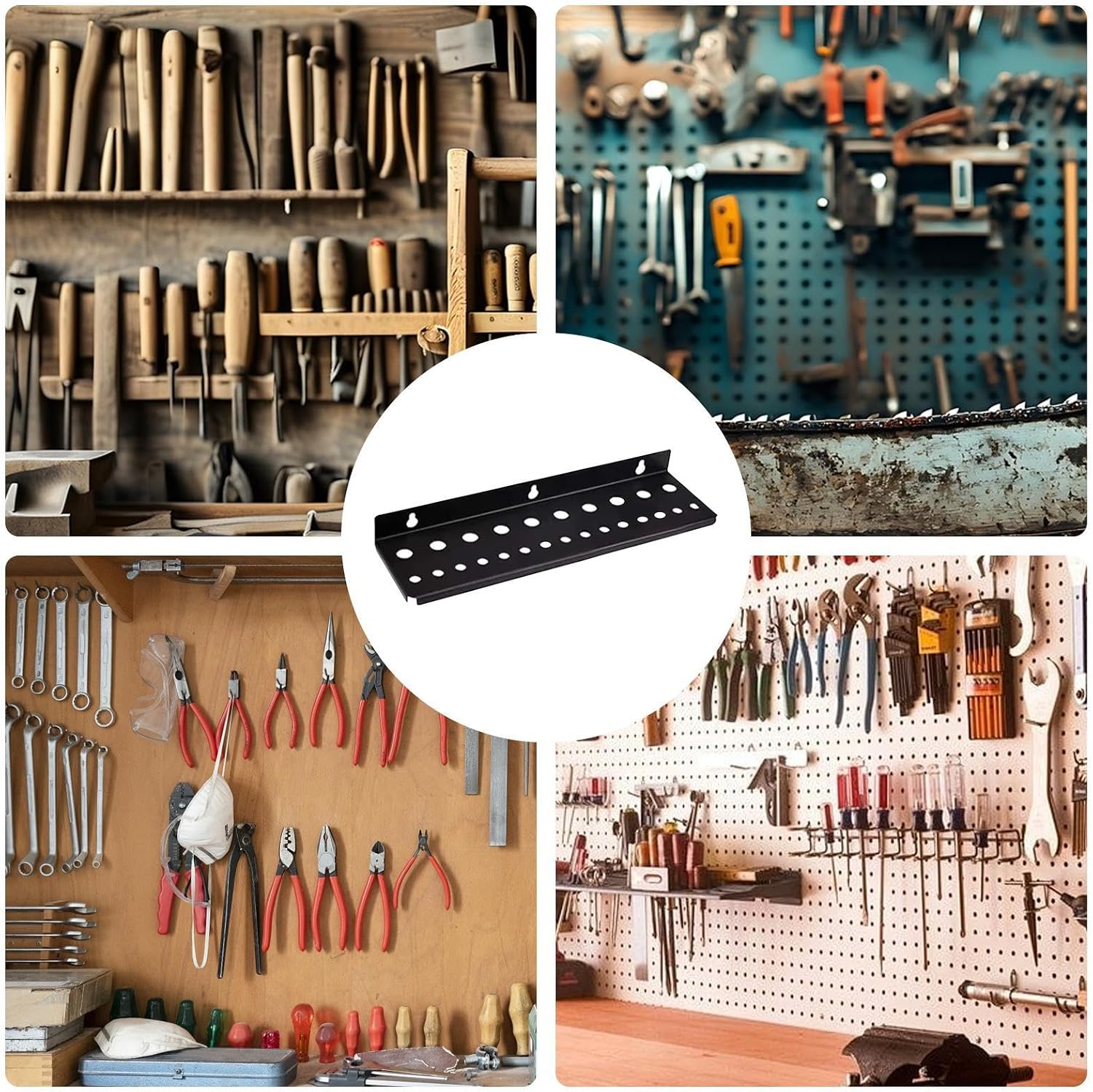 GENERIC Organiseur De Tournevis, Support Mural Pour Outils, 25 Trous, Support Robuste Pour Atelier, Entretien Automobile, Assemblage électronique, Réparation à Domicile