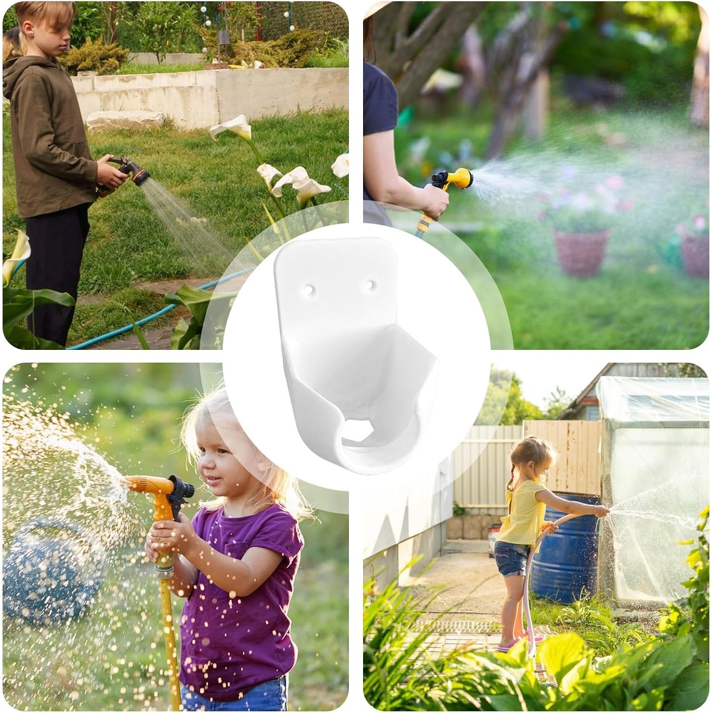  Support De Fixation Pour Tuyau,Support Mural Pour Lance D'Arrosage | Rangement Étanche Pour Tête De Robinet De Jardin Terrasse Garage Extérieur Pelouse Irrigation