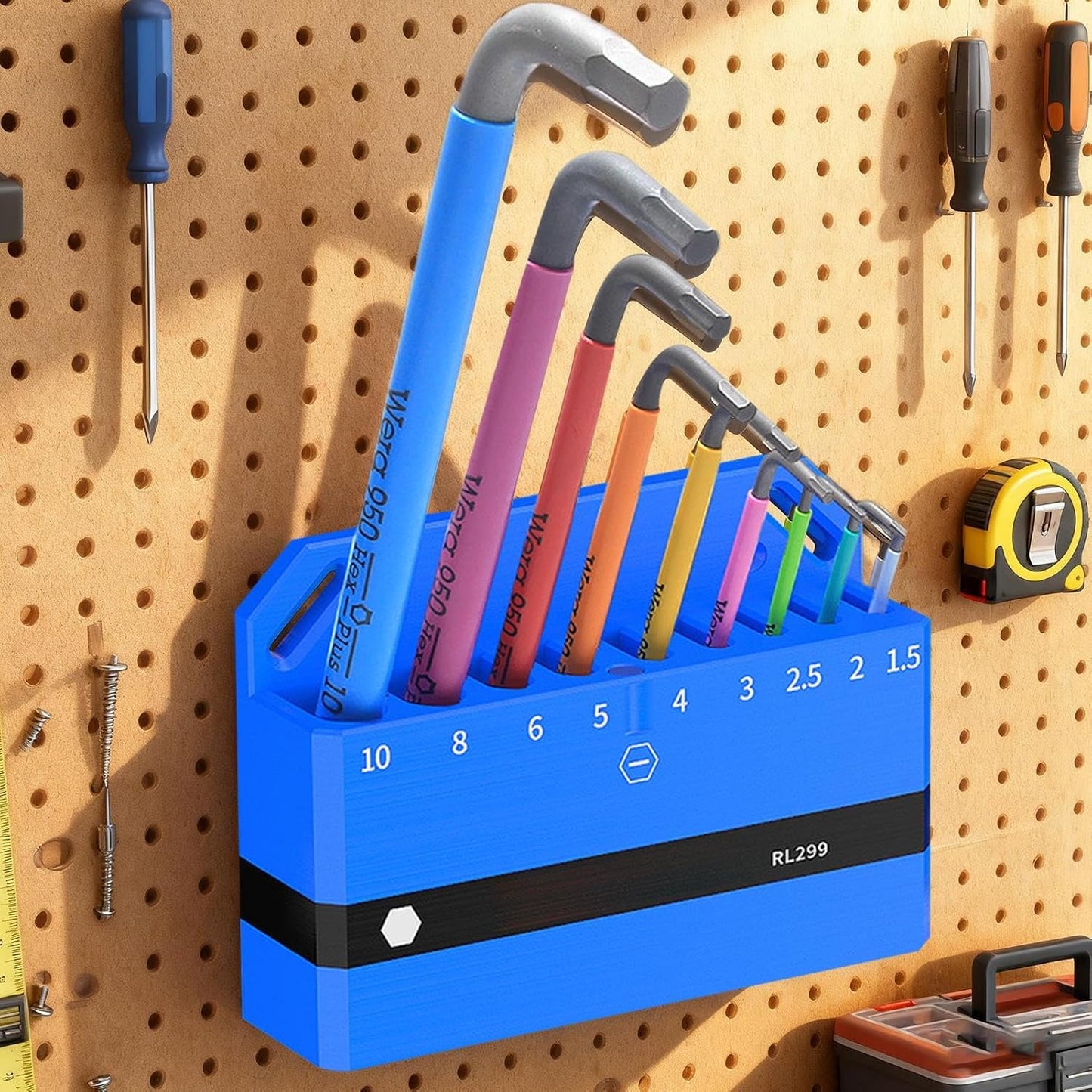  Organisateur De Clés - Support À Outils Magnétique - Support Pour Clés | Pour La Réparation De Vélos Avec Clé Allen, Outil De Réparation, Organisation Et Affichage Murale Dans Le Garage Et L'atelier